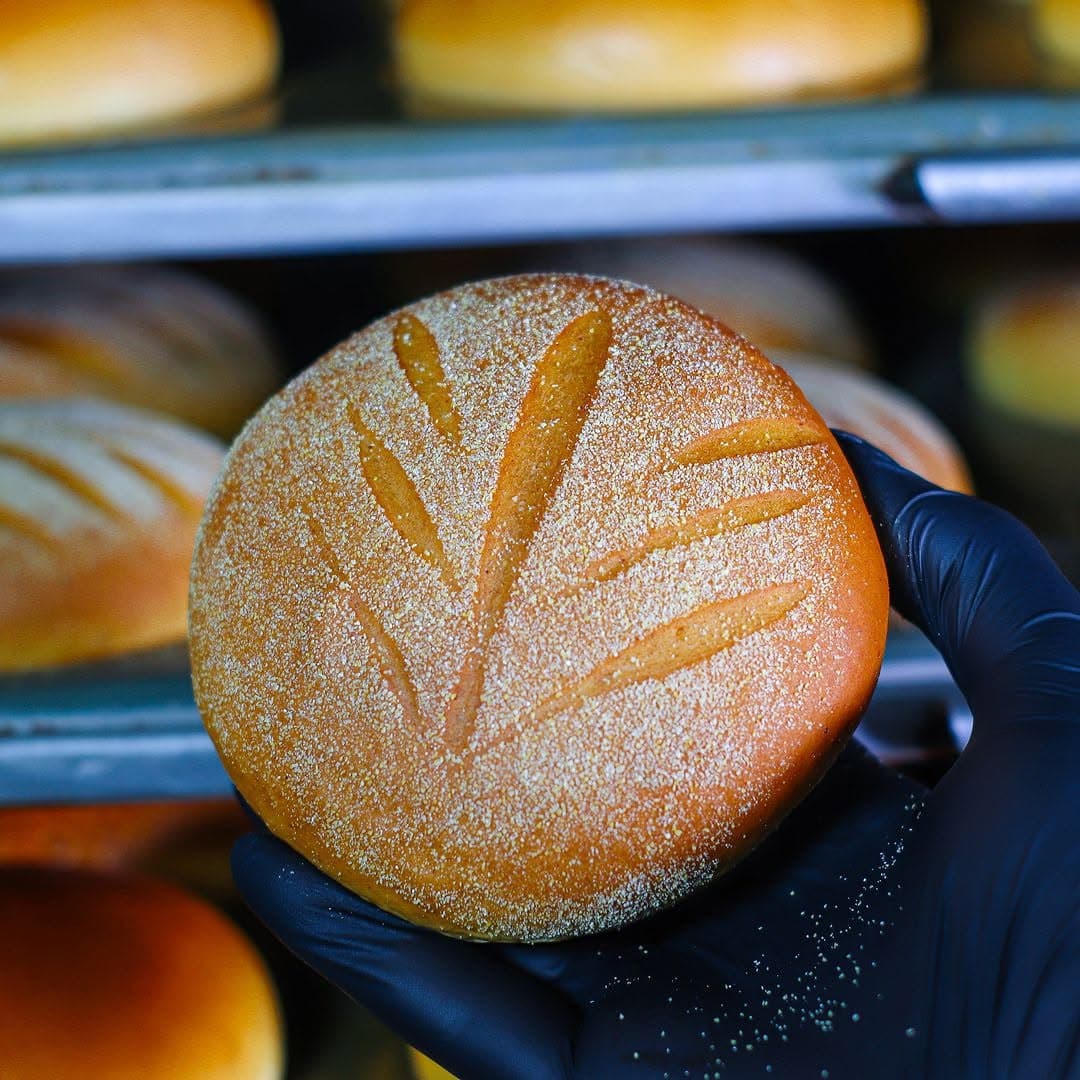 Pão especial com corte de trigo