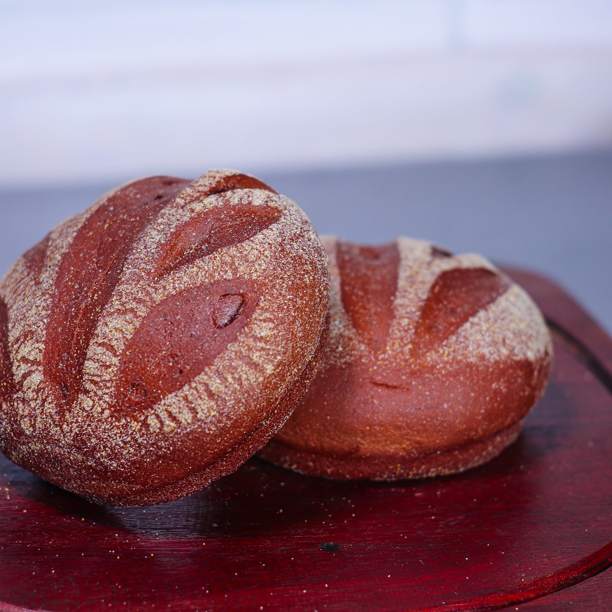 Pães rústicos artesanais da Massa Fina